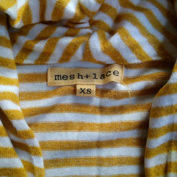💛Mesh & Lace Striped Sweater💛Size XS - Picture 2 of 2